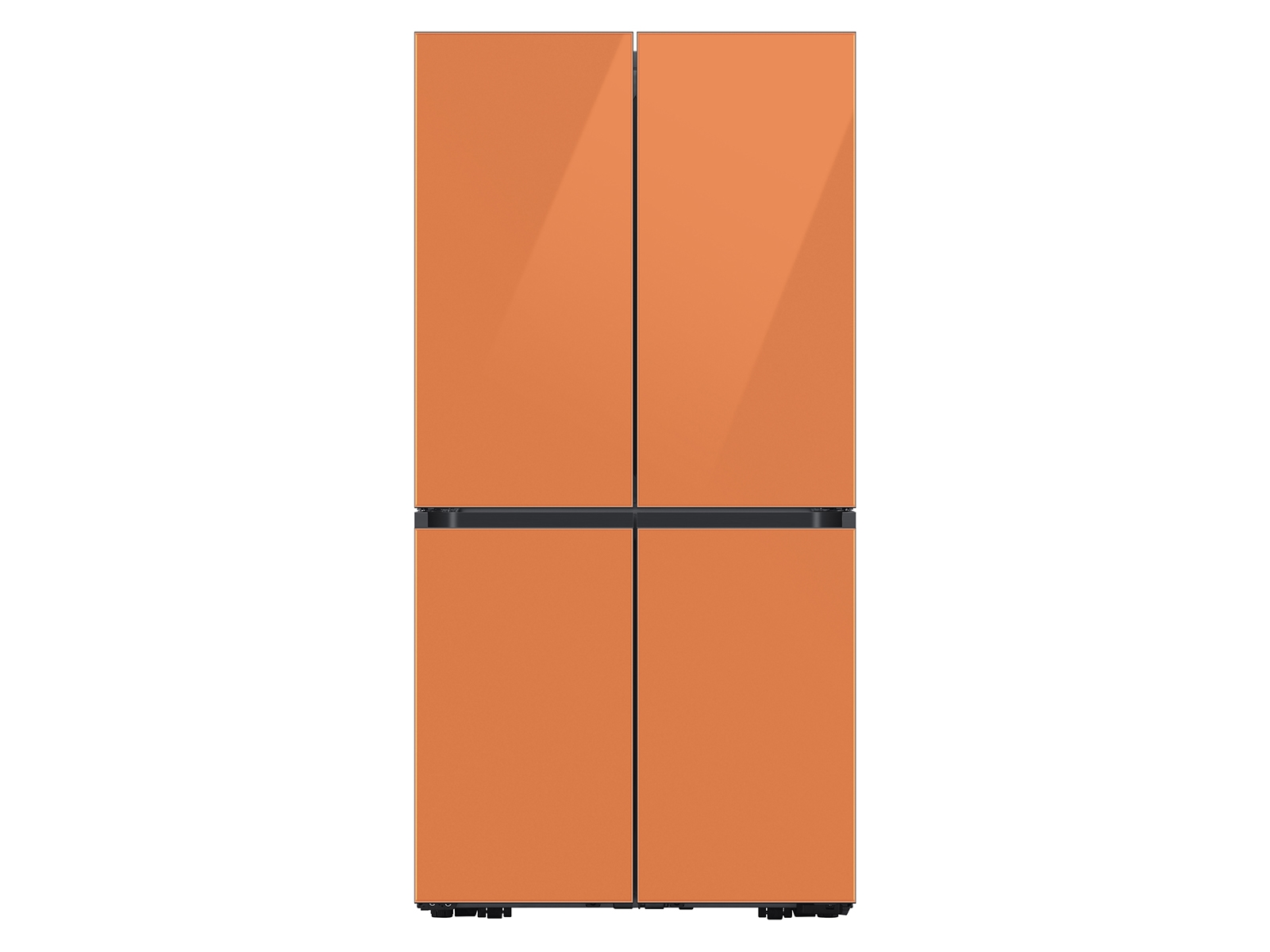Samsung Bespoke 4-Door Flex™ Refrigerator (29 cu. ft.) in Clementine Glass(BNDL-1664301452912)