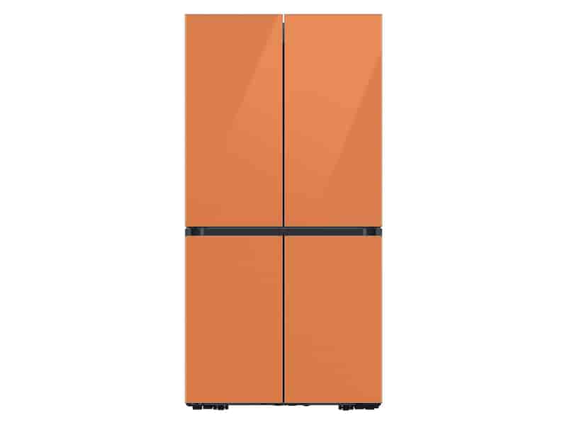 Bespoke 4-Door Flex™ Refrigerator (29 cu. ft.) in Clementine Glass