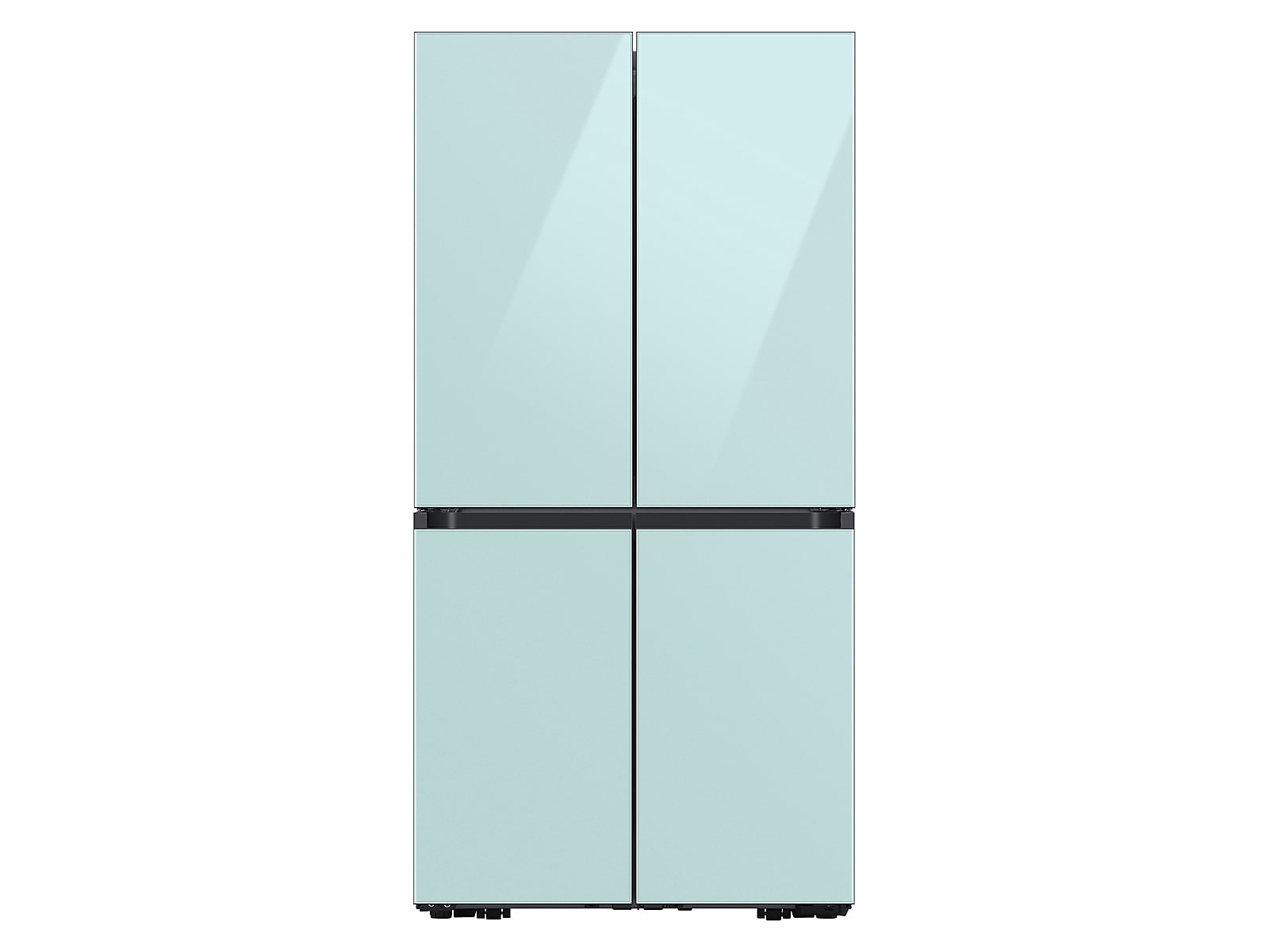 Samsung Bespoke 4-Door Flex™ Refrigerator (23 cu. ft.) in Morning Blue Glass(BNDL-1664301130133)