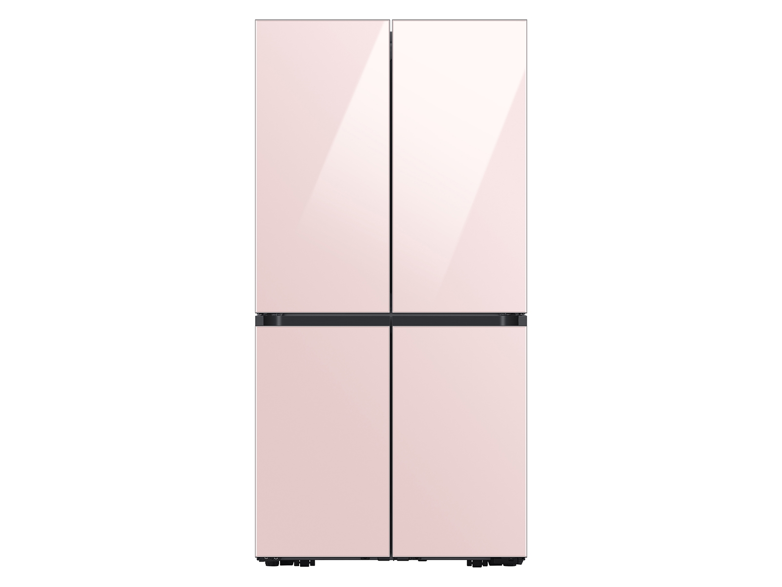 Samsung Bespoke 4-Door Flex™ Refrigerator (23 cu. ft.) in Pink Glass (2022)(BNDL-1664305233023)