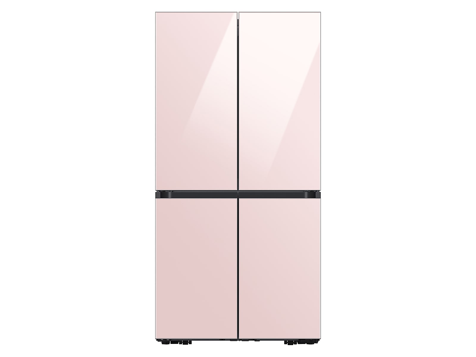 Samsung Bespoke 4-Door Flex™ Refrigerator (23 cu. ft.) in Pink Glass (2022)(BNDL-1664305233023) photo