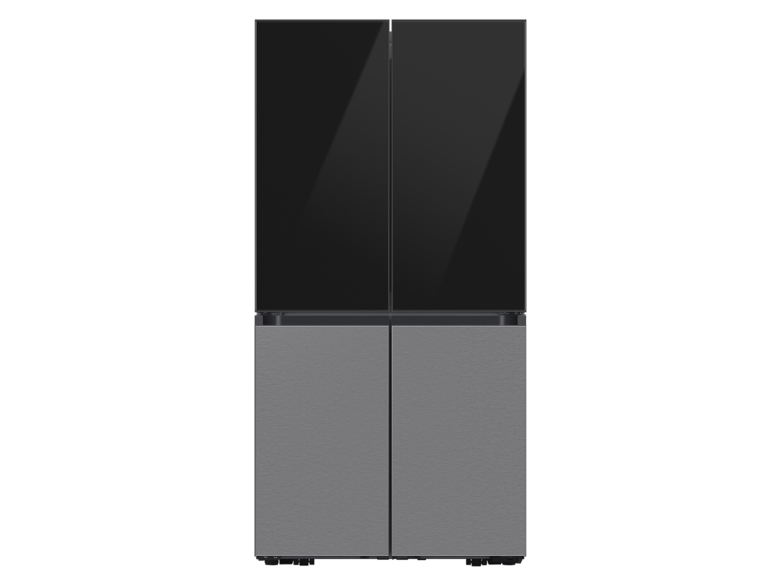Bespoke 4-Door Flex™ Refrigerator Panel in Stainless Steel - Bottom ...