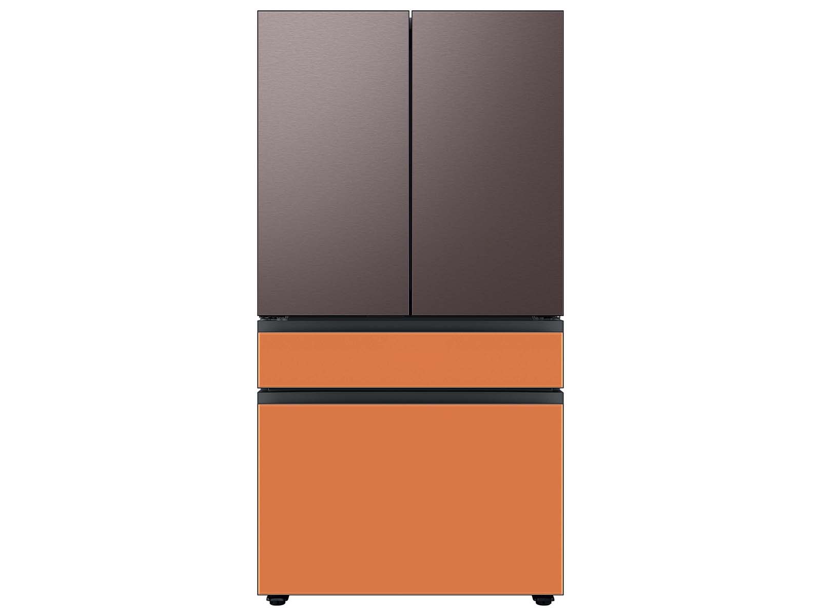 Thumbnail image of Bespoke 4-Door French Door Refrigerator Panel in Tuscan Steel - Top Panel