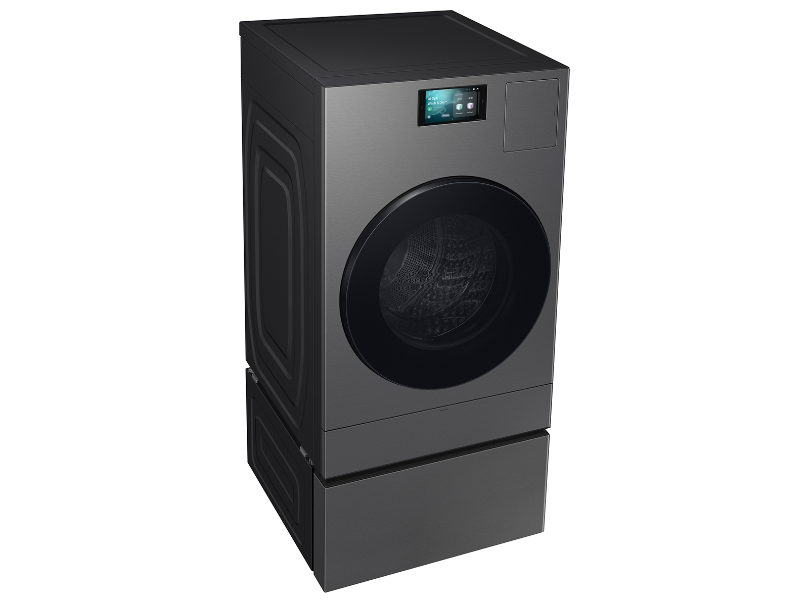 Thumbnail image of Bespoke AI Laundry Combo™ Pedestal with Storage Drawer in Dark Steel