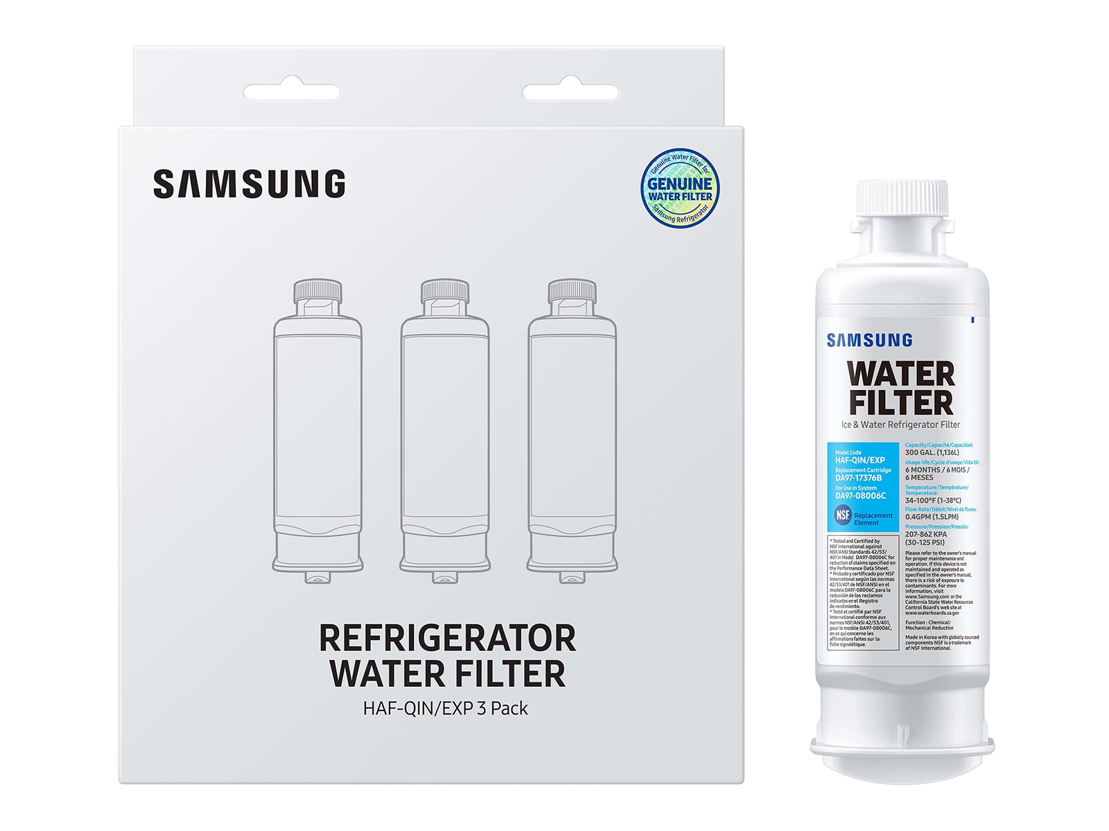 Thumbnail image of HAF-QIN Refrigerator Water Filter (3-Pack)