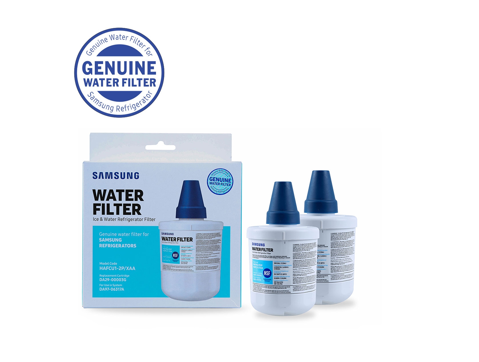 Refrigerator Water Filter for Samsung RS2577SL/XAA 