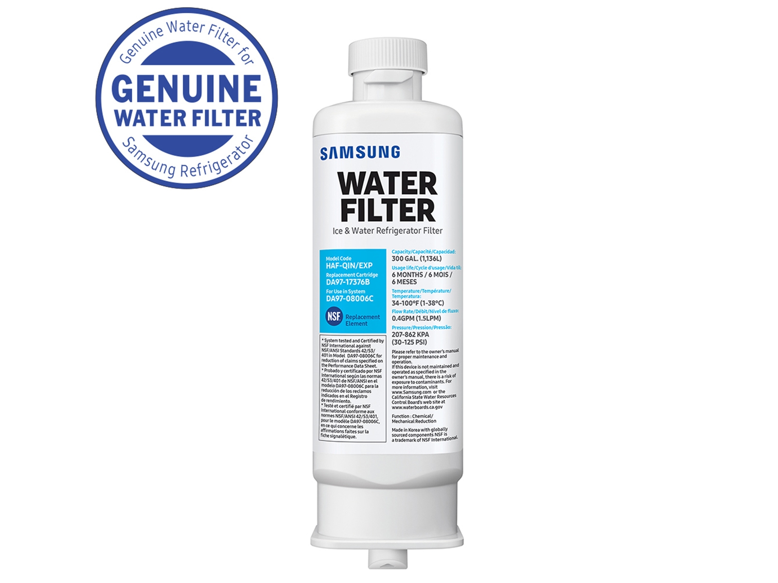 HAF-QIN Refrigerator Water Filter Replacemnt | Samsung US