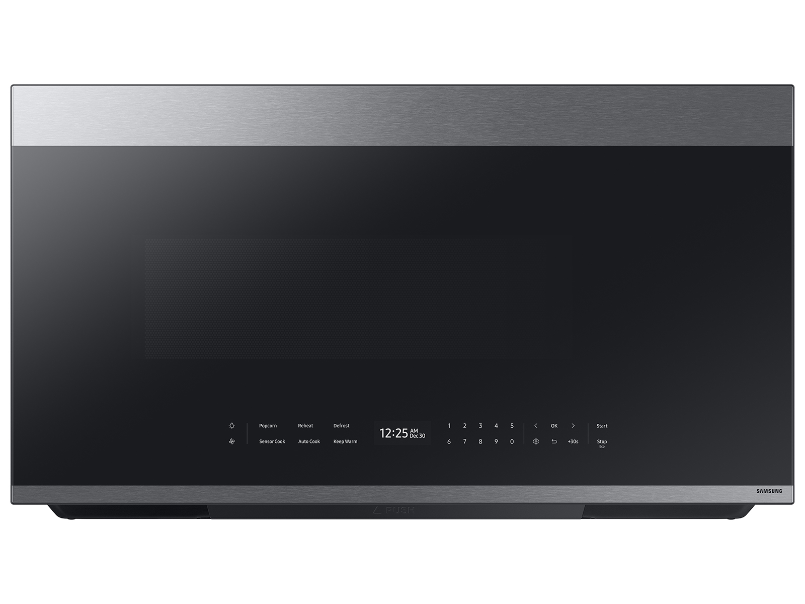 Thumbnail image of Bespoke 2.1 cu. ft. Over-the-Range Microwave with Auto Dimming Glass Touch Controls in Fingerprint Resistant Stainless Steel