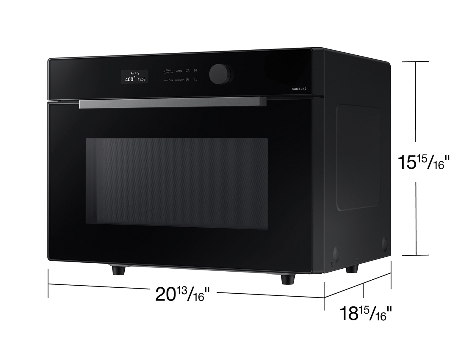 Thumbnail image of 1.2 cu. ft. Countertop Microwave with Power Convection in Black Glass