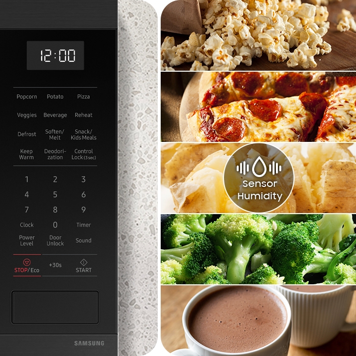 Samsung Matte Black Stainless Steel Countertop Microwave with Sensor Cook Samsung Matte Black Stainless Steel Countertop Microwave with Sensor Cook