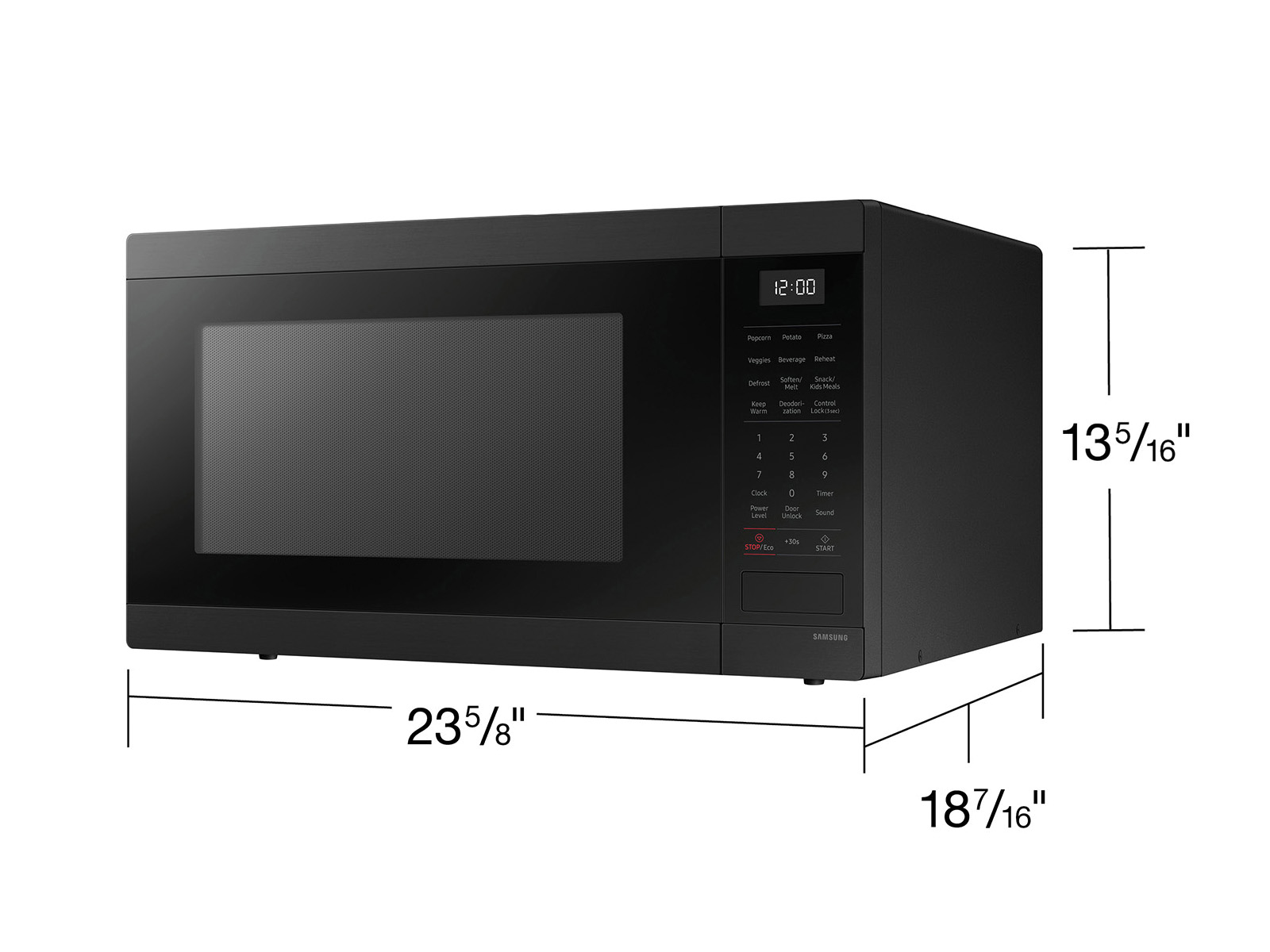 Thumbnail image of 1.9 cu. ft. Countertop Microwave with Sensor Cooking in Matte Black Stainless Steel