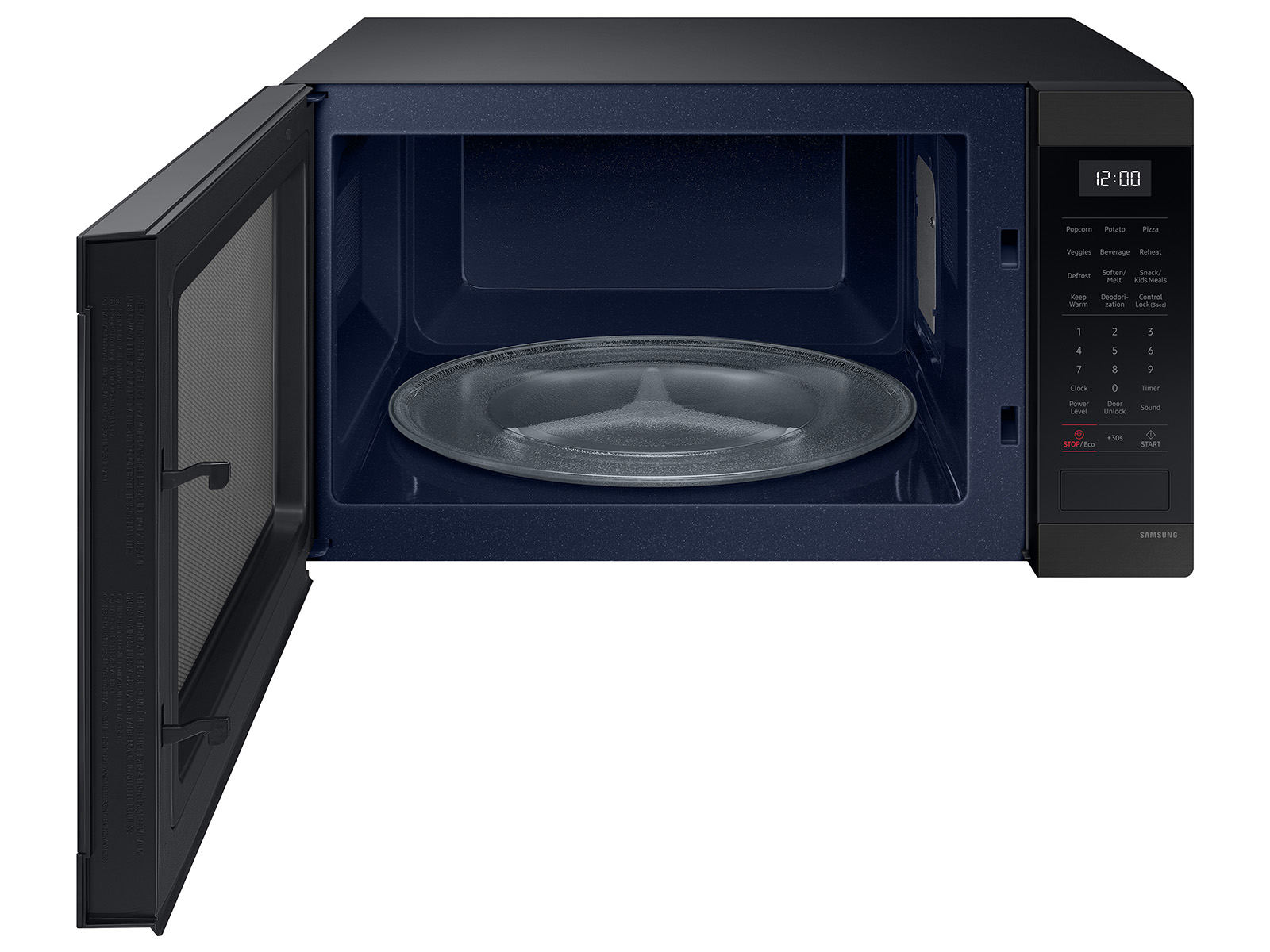 SamsungUS/home/home-appliances/microwave/counter-tops/08022024/MS19DG8500MT_03_Matte_Black_Stainles_Steel_SCOM.jpg