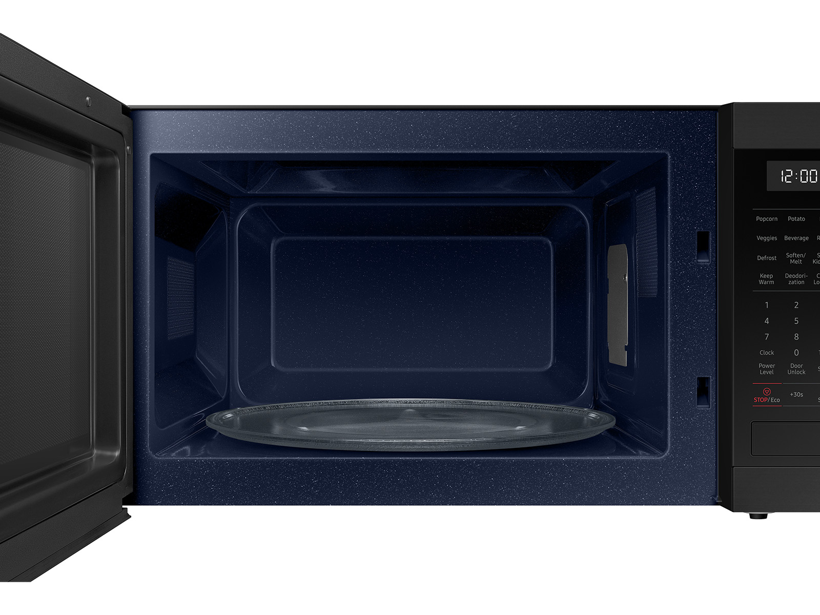 SamsungUS/home/home-appliances/microwave/counter-tops/08022024/MS19DG8500MT_04_Matte_Black_Stainles_Steel_SCOM.jpg