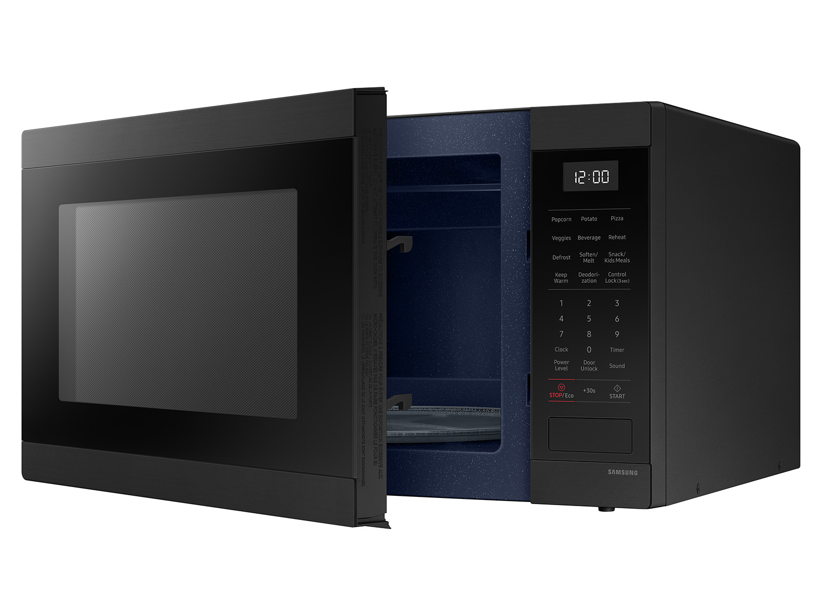 SamsungUS/home/home-appliances/microwave/counter-tops/08022024/MS19DG8500MT_06_Matte_Black_Stainles_Steel_SCOM.jpg