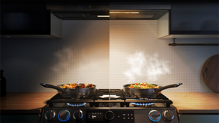 SLIM Over-the-Range Microwave with Halogen Cooktop Light