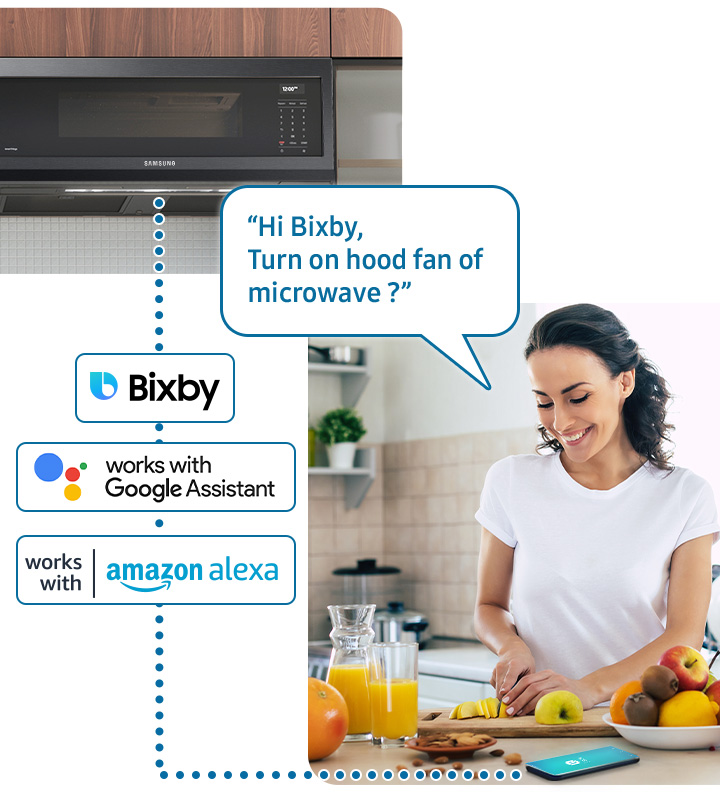 SLIM Over-the-Range Microwave with Wi-Fi and Voice Control