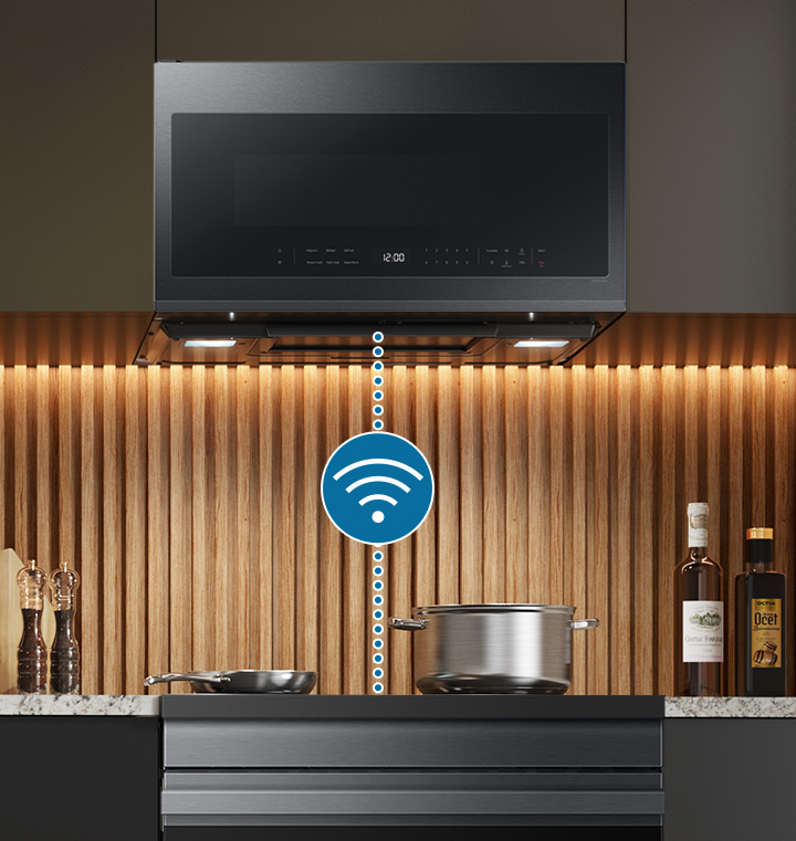 Wi-Fi Connectivity between Samsung Microwave and Samsung Range