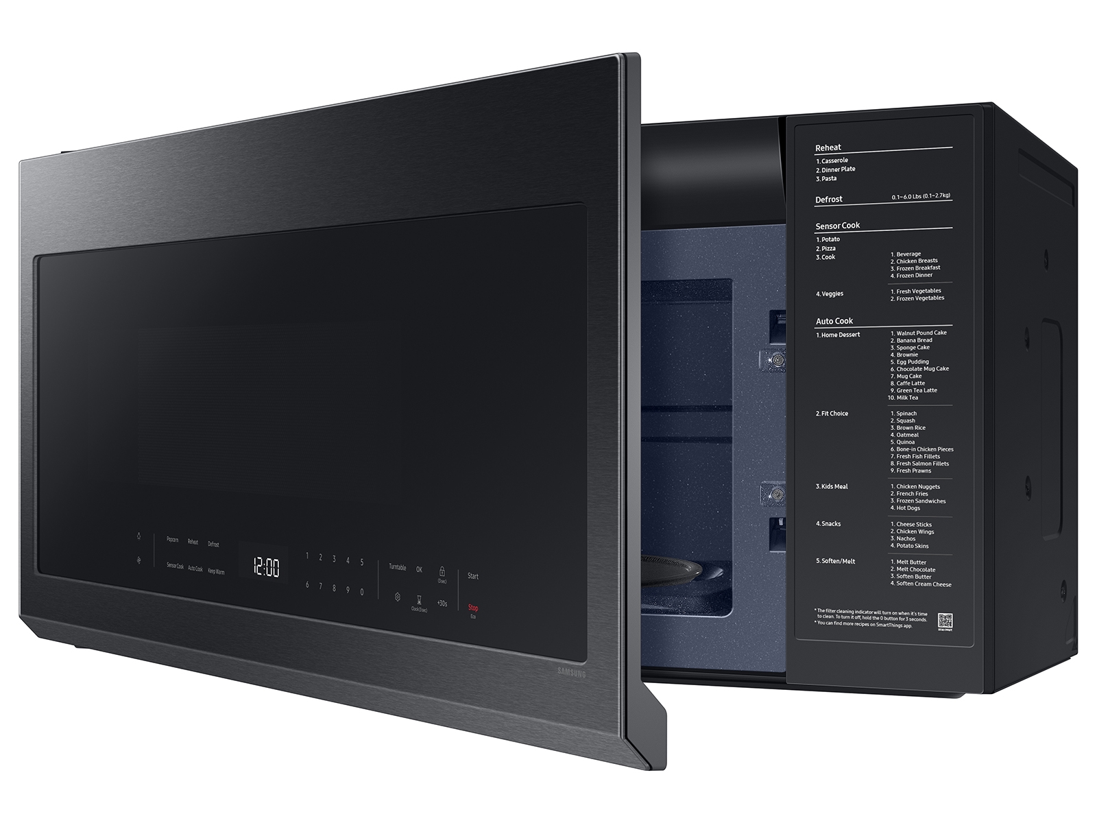 Thumbnail image of 2.1 cu. ft. Over-the-Range Microwave with Wi-Fi in Matte Black Steel