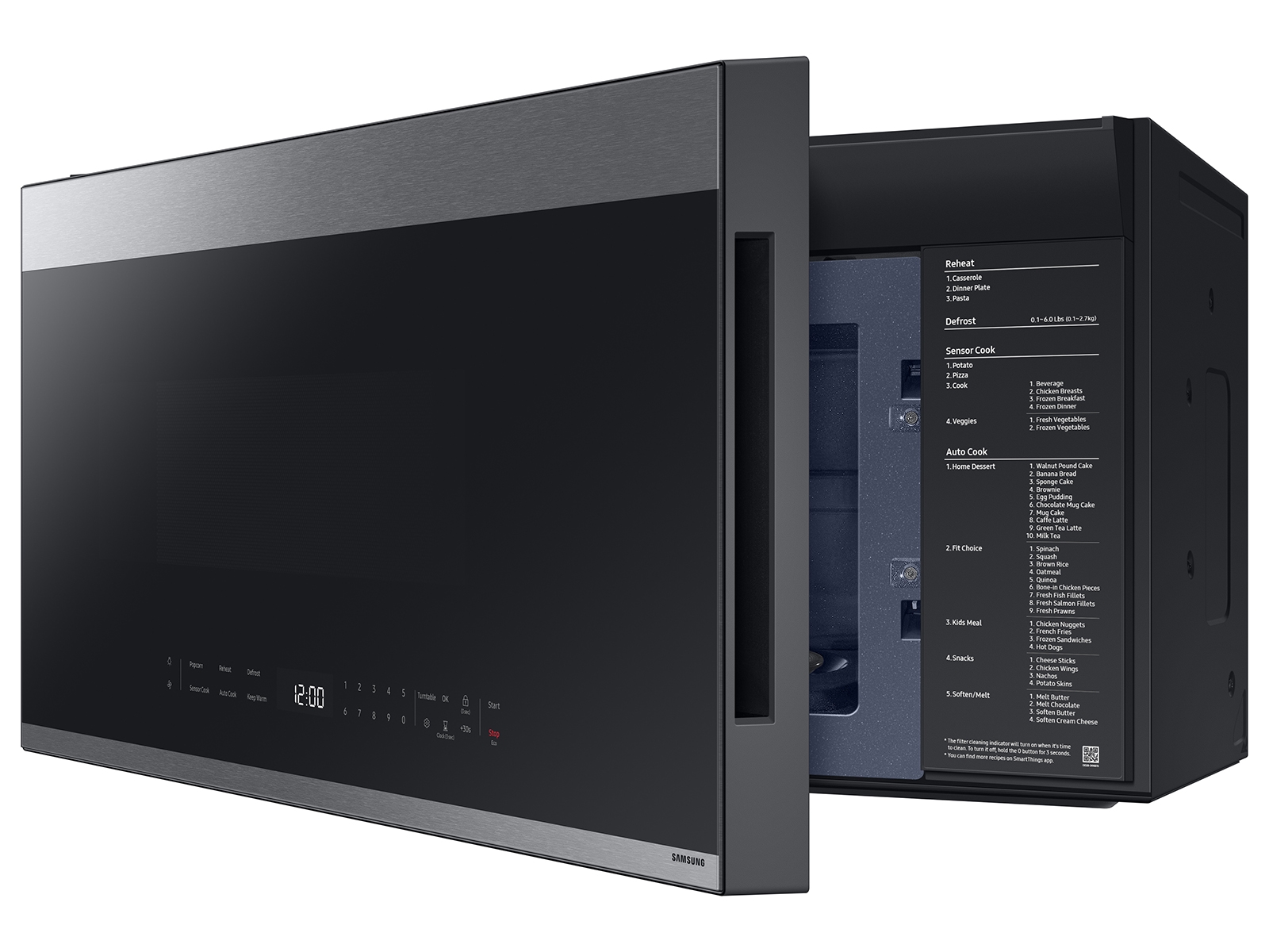 Thumbnail image of Bespoke 2.1 cu. ft. Over-the-Range Microwave with Edge to Edge Glass Display in Fingerprint Resistant Stainless Steel