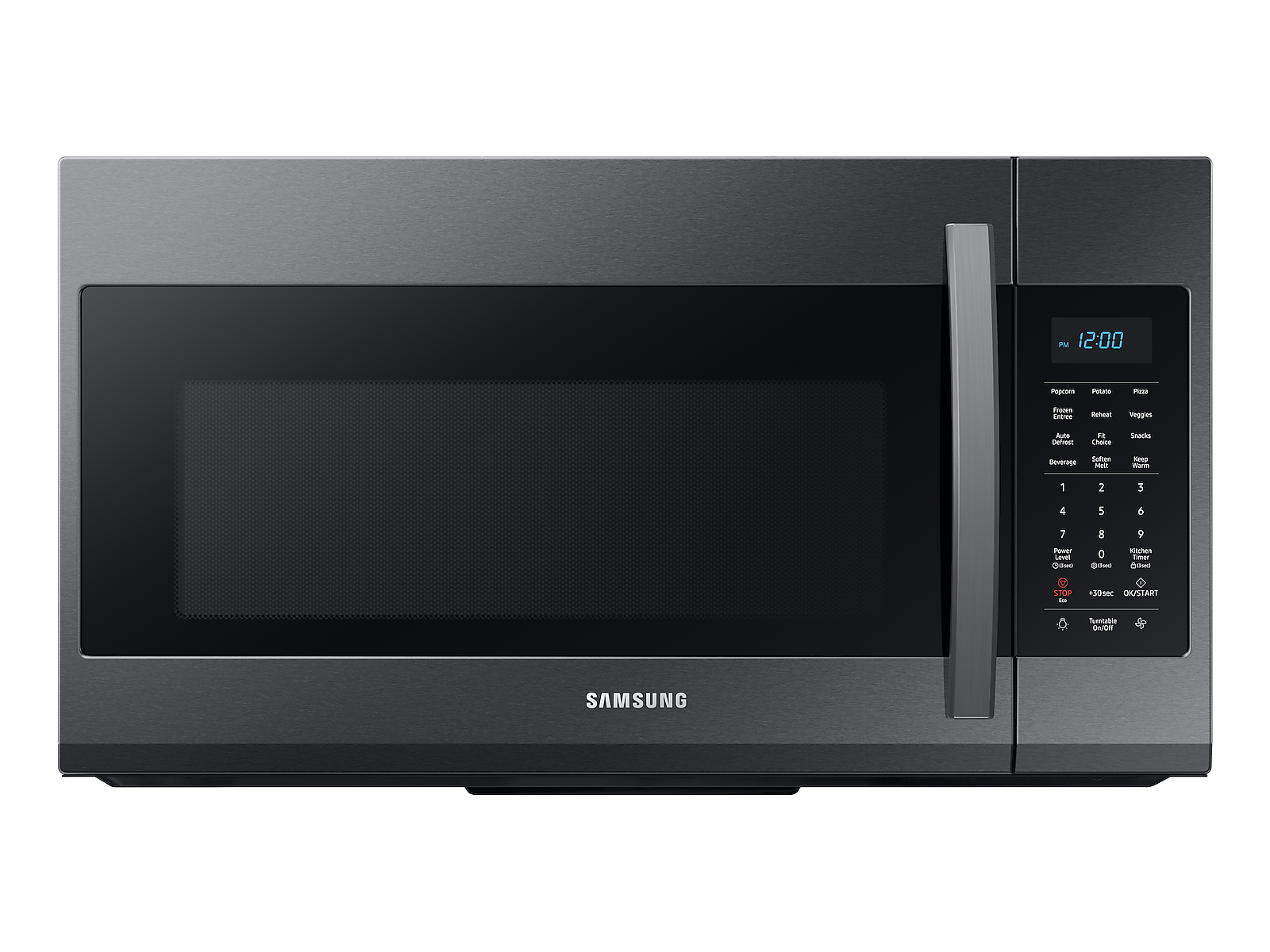 Samsung 1.9 cu. ft. Over-the-Range Microwave with Sensor Cooking in Black Stainless Steel(ME19R7041FG/AA) photo