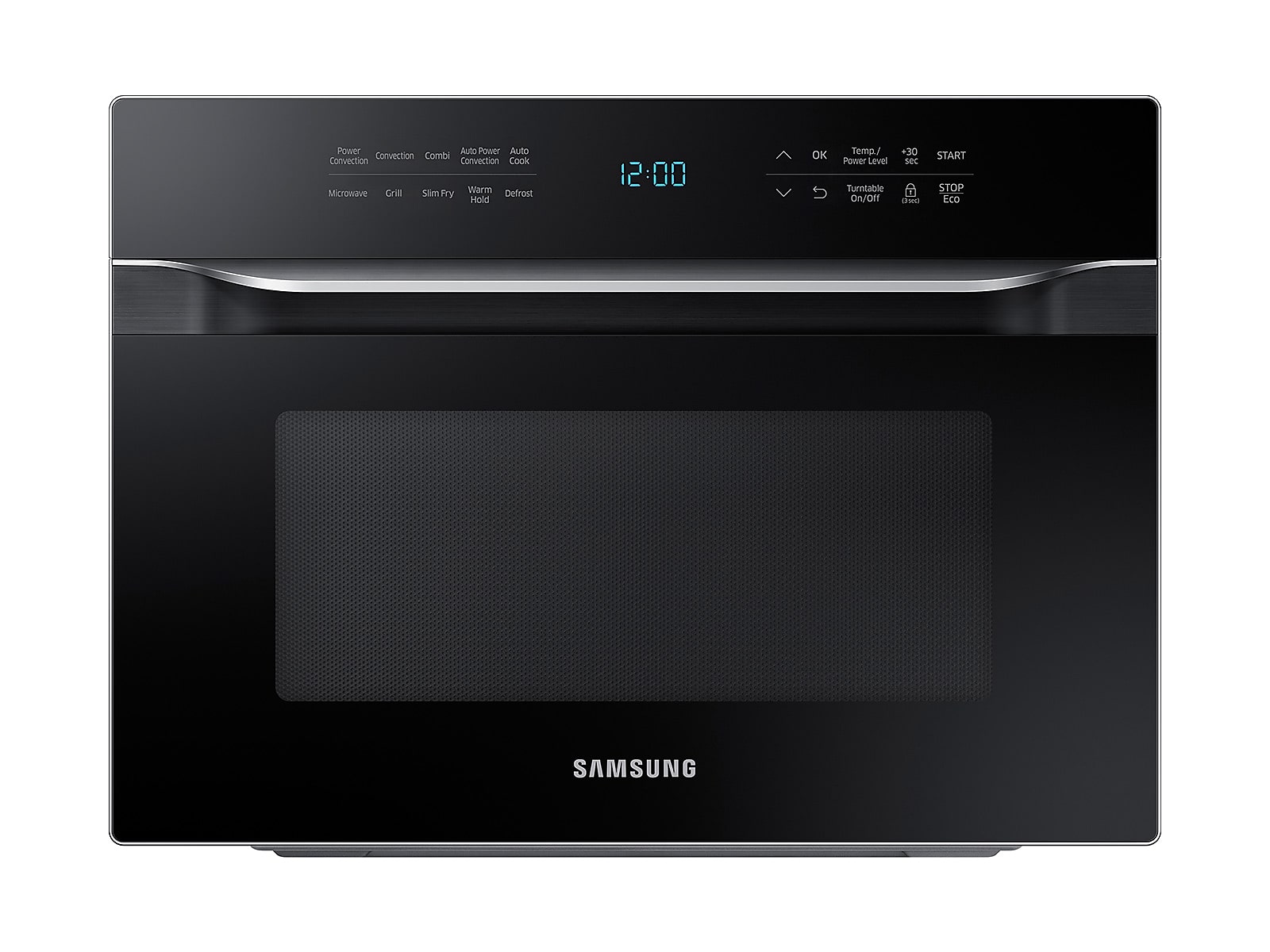 Samsung 1.2 cu. ft. PowerGrill Duo&#226;„&#162; Countertop Microwave with Power Convection and Built-In Application in Black(MC12J8035CT/AA)