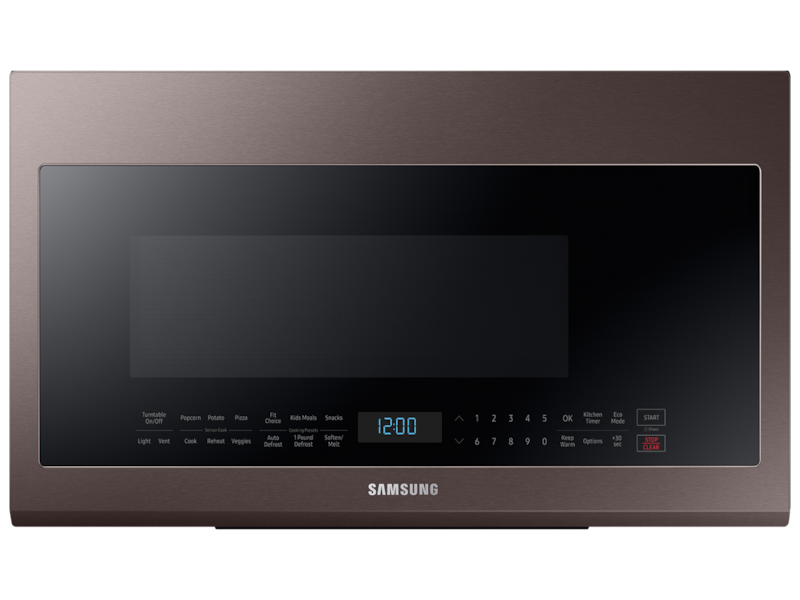 Bespoke Over-the-Range Microwave 2.1 cu. ft. with Sensor Cooking in Fingerprint Resistant Tuscan Stainless Steel