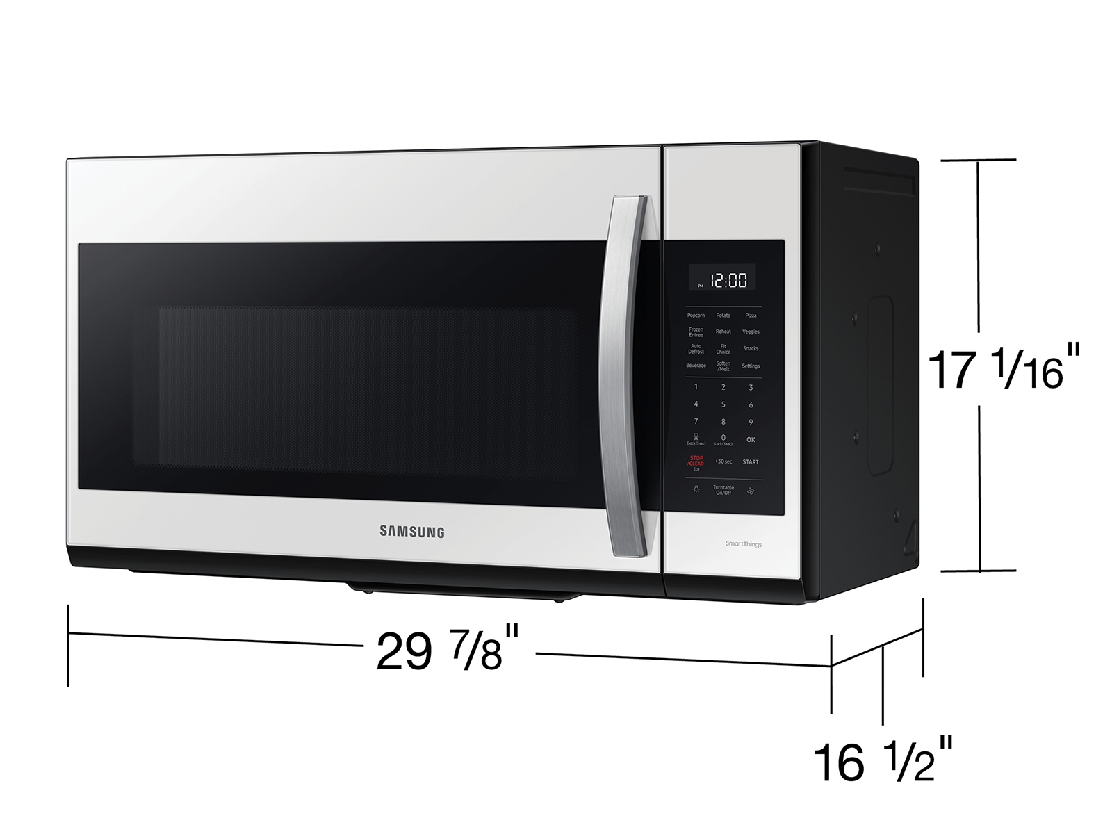 Thumbnail image of Bespoke Smart 1.9 cu. ft. Over-the-Range Microwave with Sensor Cook in White Glass