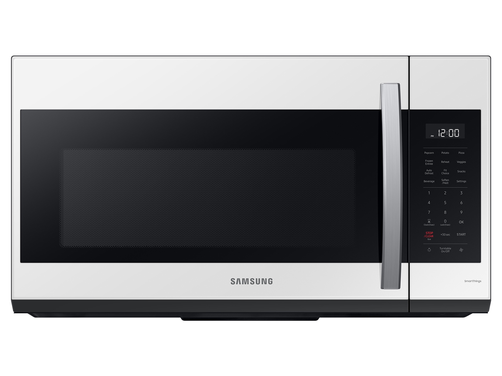 Samsung Bespoke 1.9 Cu. ft. White Glass Smart Over-the-range Microwave with Sensor Cooking