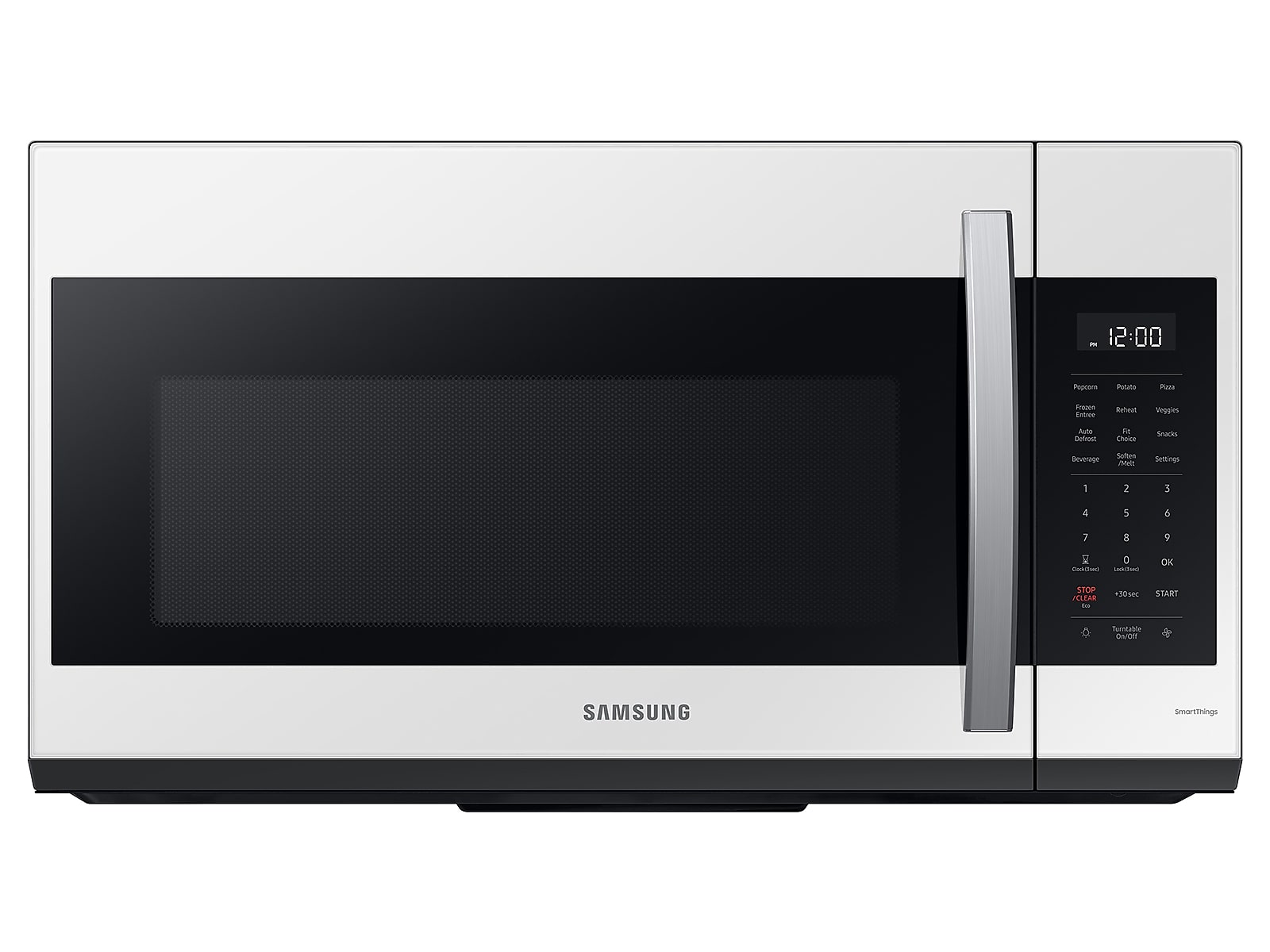 Samsung Bespoke Smart 1.9 cu. ft. Over-the-Range Microwave with Sensor Cook in White Glass(ME19CB704112AA)