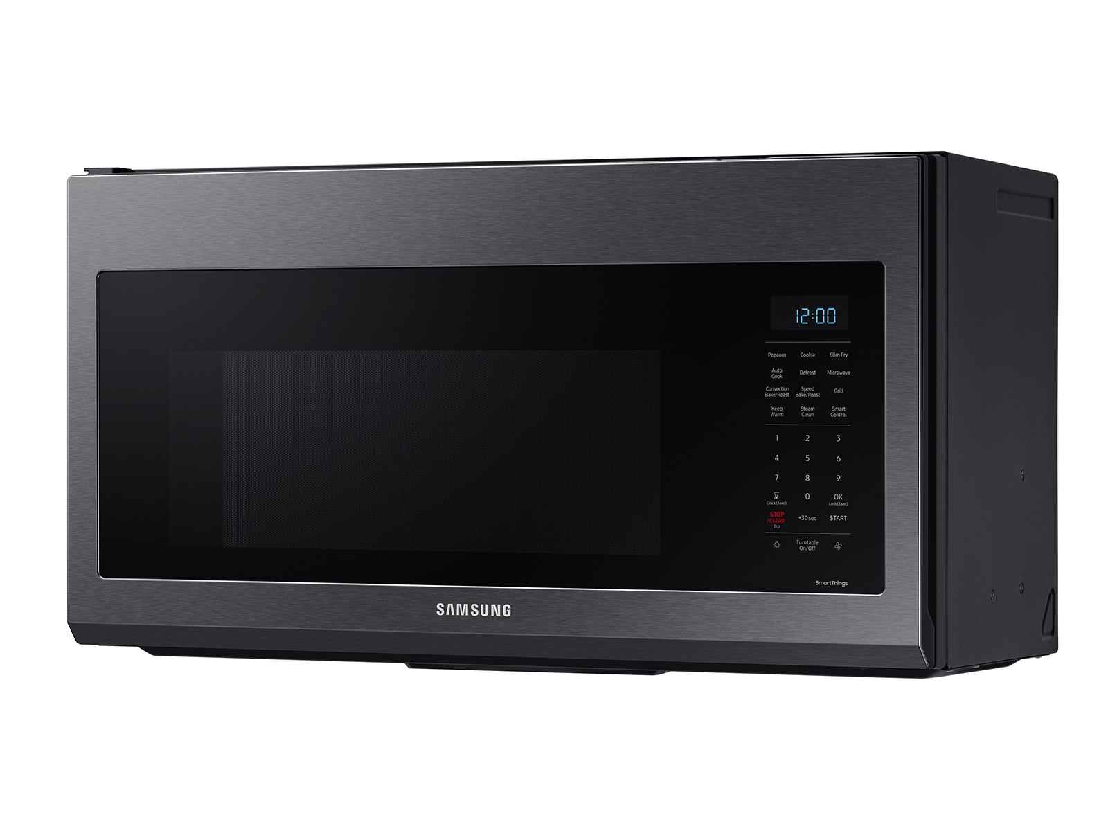 1.7 cu ft. Smart Over-the-Range Microwave with Convection & Slim Fry™ in  Black Stainless Steel Microwaves - MC17T8000CG/AA