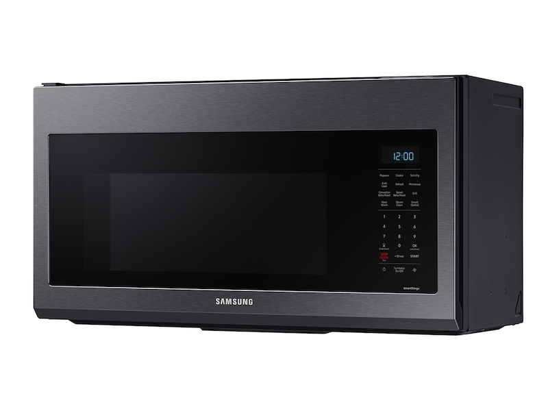 1.7 cu ft. Smart Over-the-Range Microwave with Convection &amp; Slim Fry&trade; in Black Stainless Steel