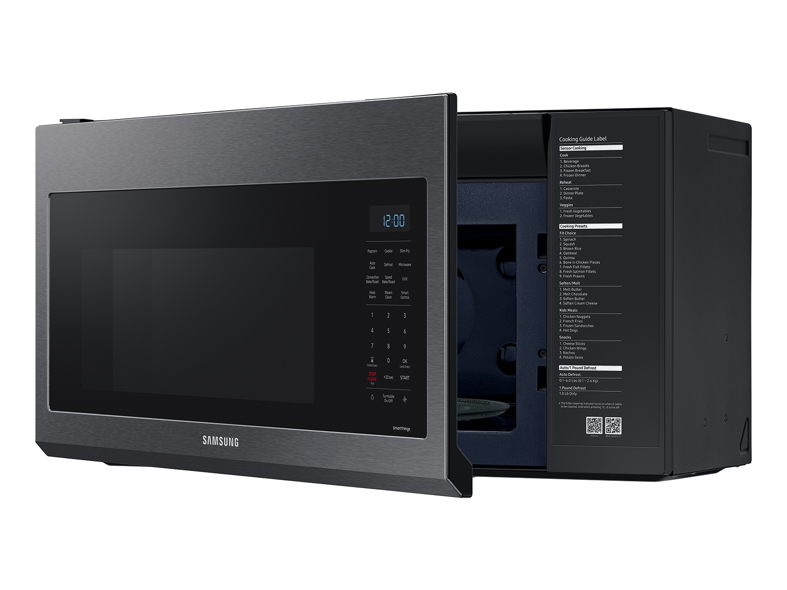 Thumbnail image of 1.7 cu ft. Smart Over-the-Range Microwave with Convection &amp; Slim Fry&trade; in Black Stainless Steel