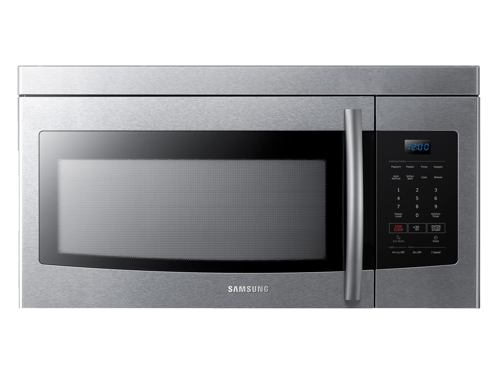 Samsung 30 1.7 Cu. Ft. Over-the-Range Microwave with 10 Power Levels & 300  CFM - Stainless Steel