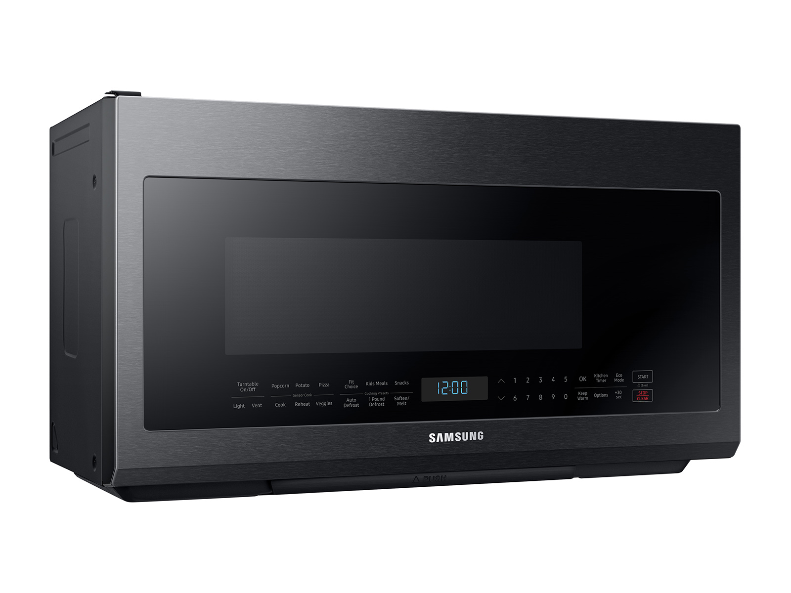Thumbnail image of 2.1 cu. ft. Over-the-Range Microwave with Sensor Cooking in Fingerprint Resistant Black Stainless Steel