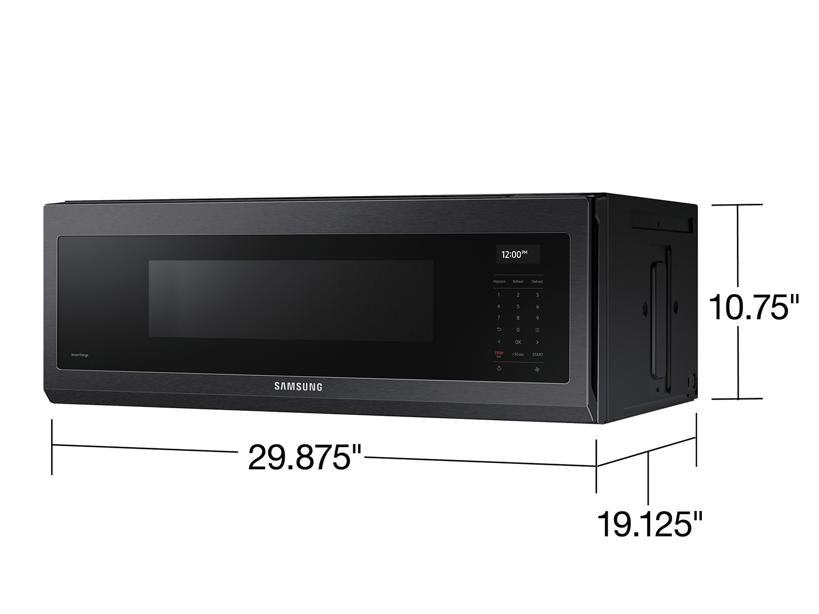 Thumbnail image of 1.1 cu. ft. Smart SLIM Over-the-Range Microwave with 550 CFM Hood Ventilation, Wi-Fi & Voice Control in Black Stainless Steel