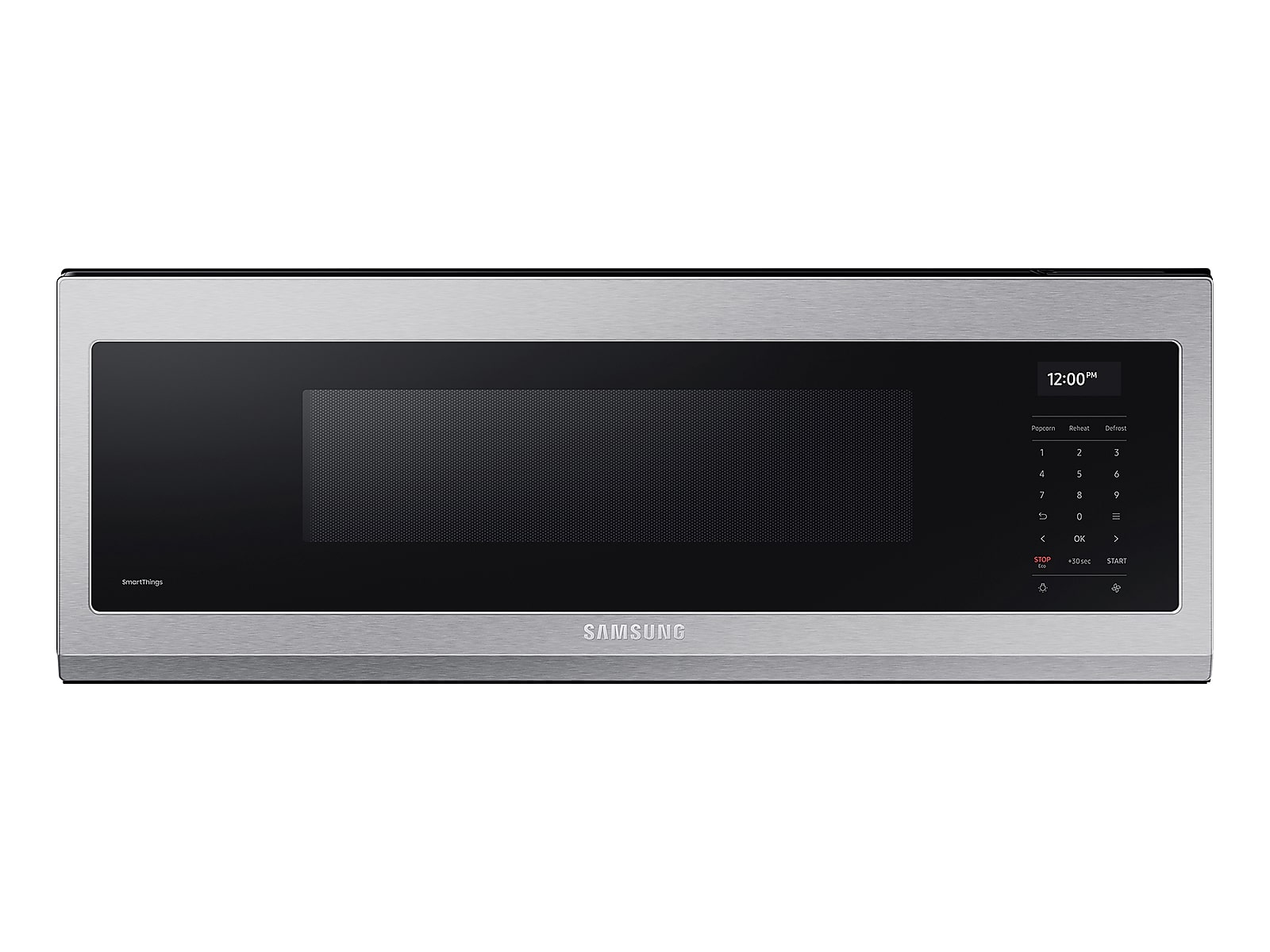 Samsung 1.1 cu. ft. Smart SLIM Over-the-Range Microwave with 550 CFM Hood Ventilation, Wi-Fi & Voice Control in Stainless Steel(ME11A7710DS/AA) photo