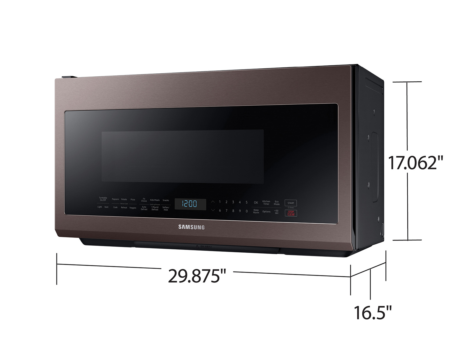 Thumbnail image of Bespoke Over-the-Range Microwave 2.1 cu. ft. with Sensor Cooking in Fingerprint Resistant Tuscan Stainless Steel