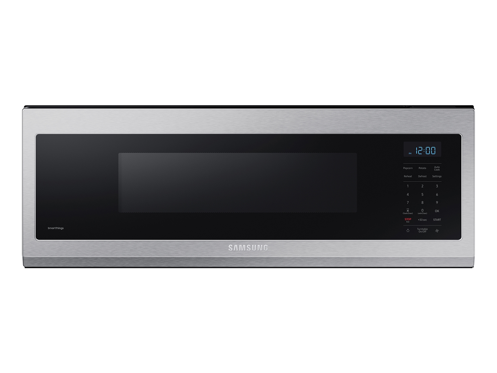 Samsung 1.1 cu. ft. Smart SLIM Over-the-Range Microwave with 400 CFM Hood Ventilation, Wi-Fi & Voice Control in Stainless Steel(ME11A7510DS/AA)