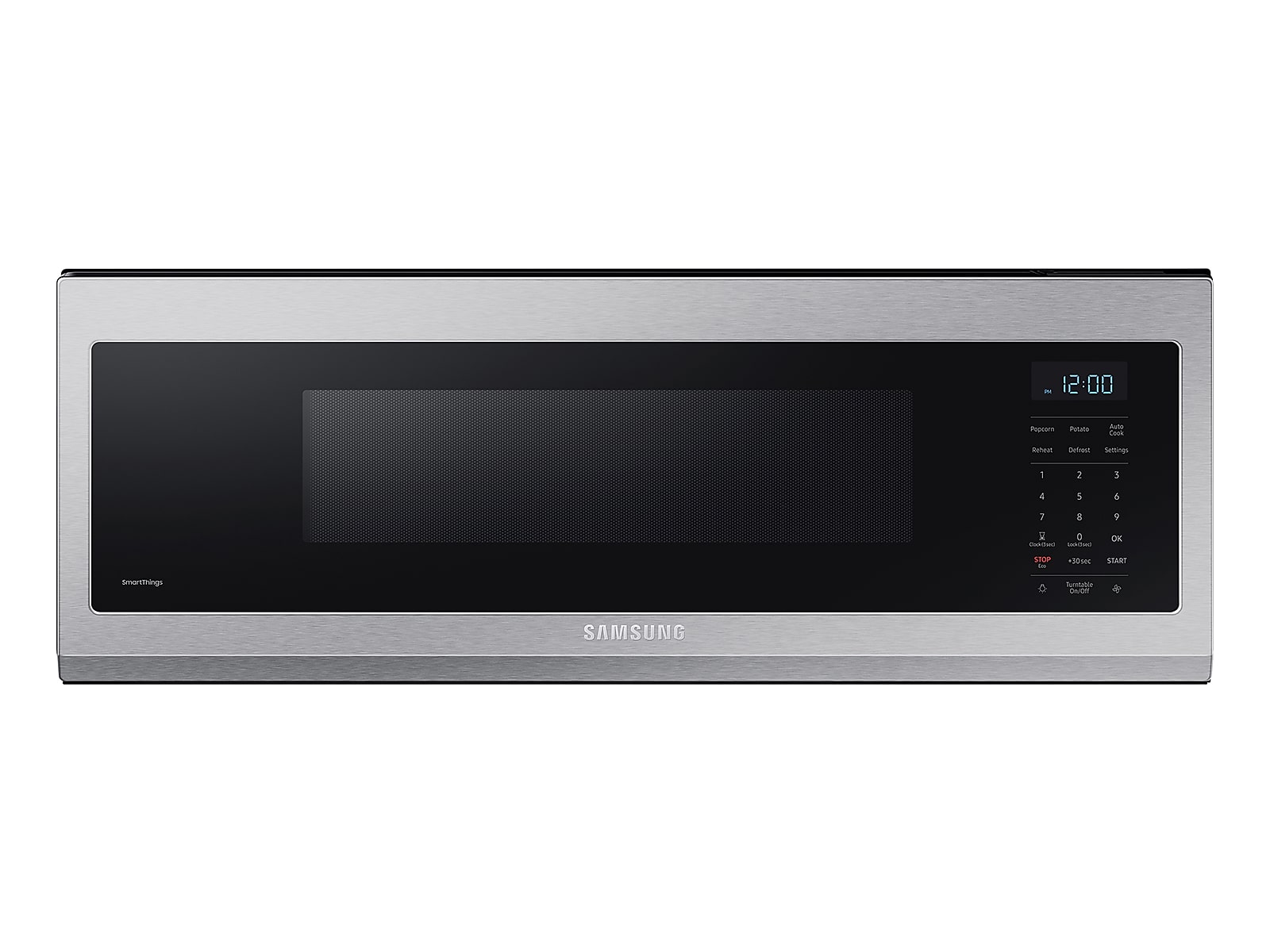 Samsung 1.1 cu. ft. Smart SLIM Over-the-Range Microwave with 400 CFM Hood Ventilation, Wi-Fi & Voice Control in Stainless Steel(ME11A7510DS/AA) photo