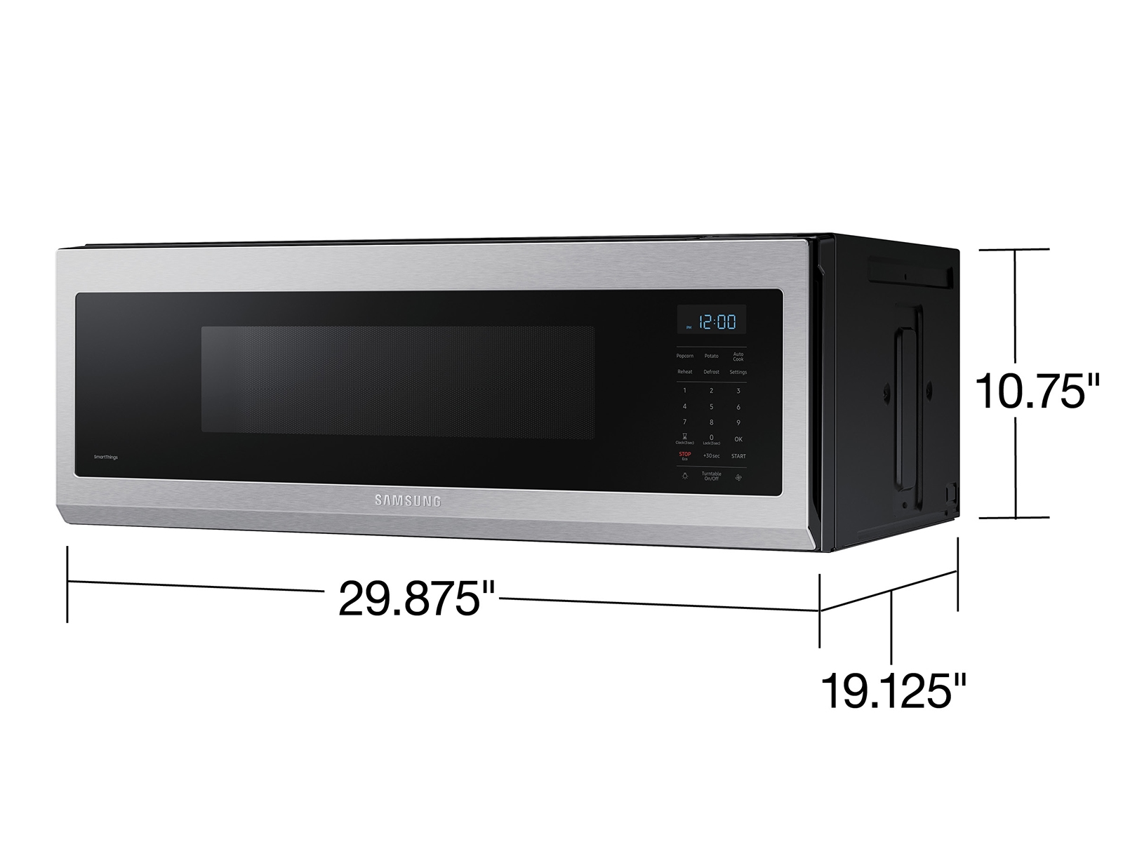 Thumbnail image of 1.1 cu. ft. Smart SLIM Over-the-Range Microwave with 400 CFM Hood Ventilation, Wi-Fi &amp; Voice Control in Stainless Steel
