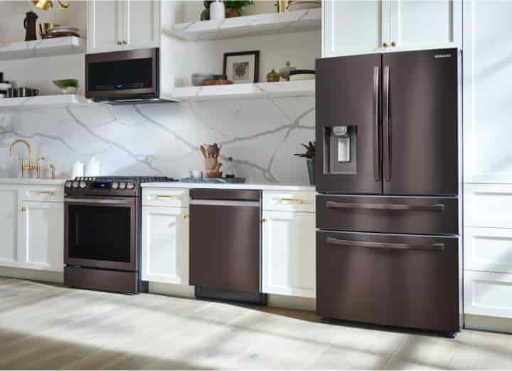 Home Appliances | Cleaning, Laundry & Kitchen Appliances | Samsung US Tuscan Stainless Steel Appliance Set