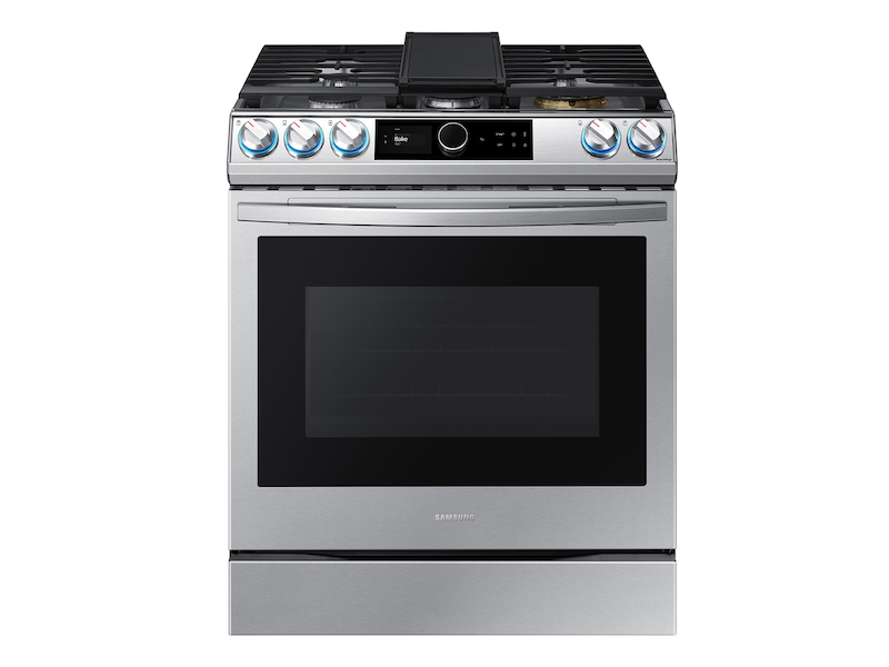 **6.0 cu ft. Smart Slide-in Gas Range with Smart Dial & Air Fry in Stainless Steel**