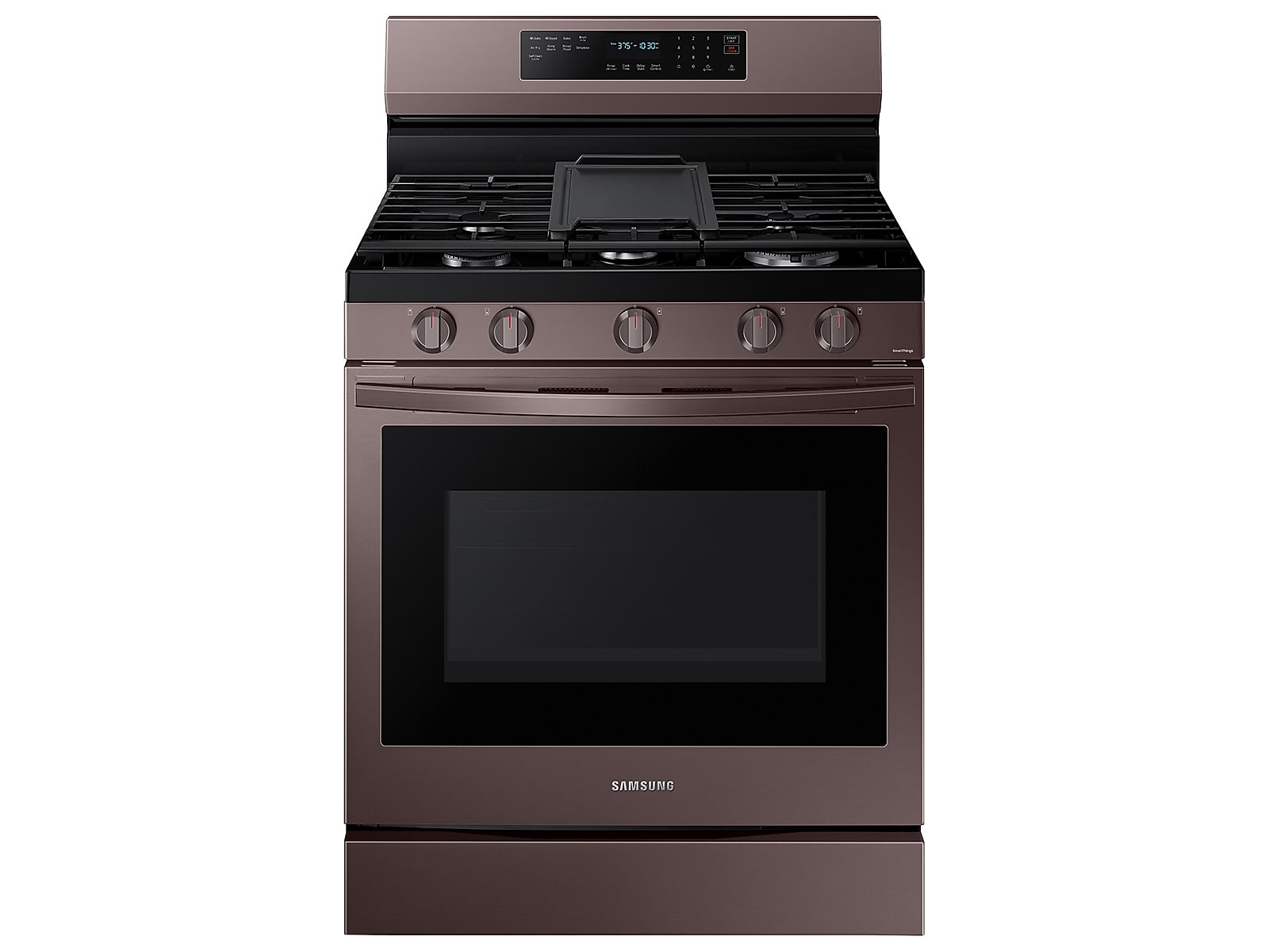 Samsung 6.0 cu. ft. Smart Freestanding Gas Range with No-Preheat Air Fry, Convection+ & Stainless Cooktop in Tuscan Stainless Steel photo
