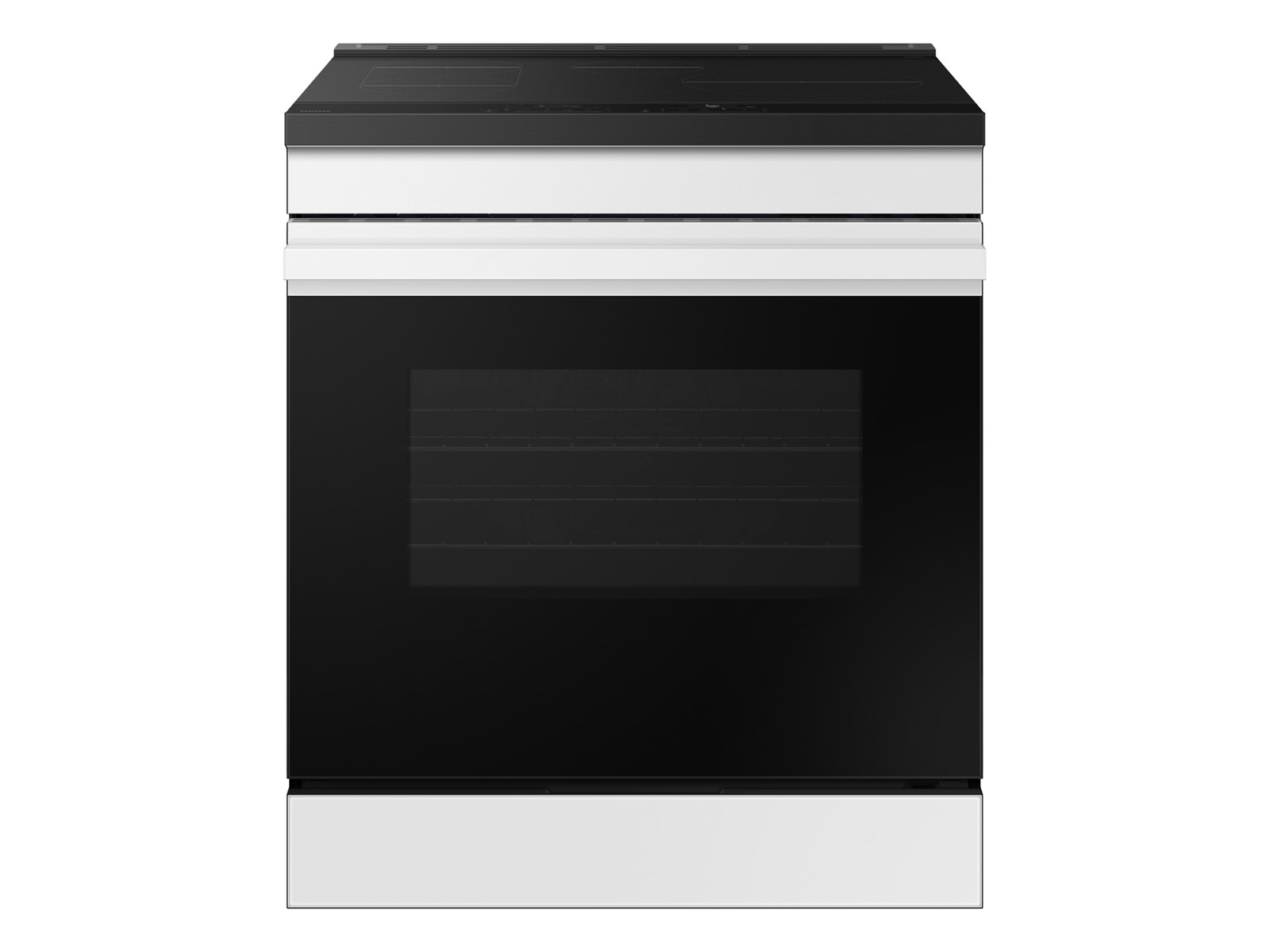 Thumbnail image of Bespoke 6.3 cu. ft. Smart Slide-In Induction Range with Anti-Scratch Glass Cooktop & Air Fry in White Glass