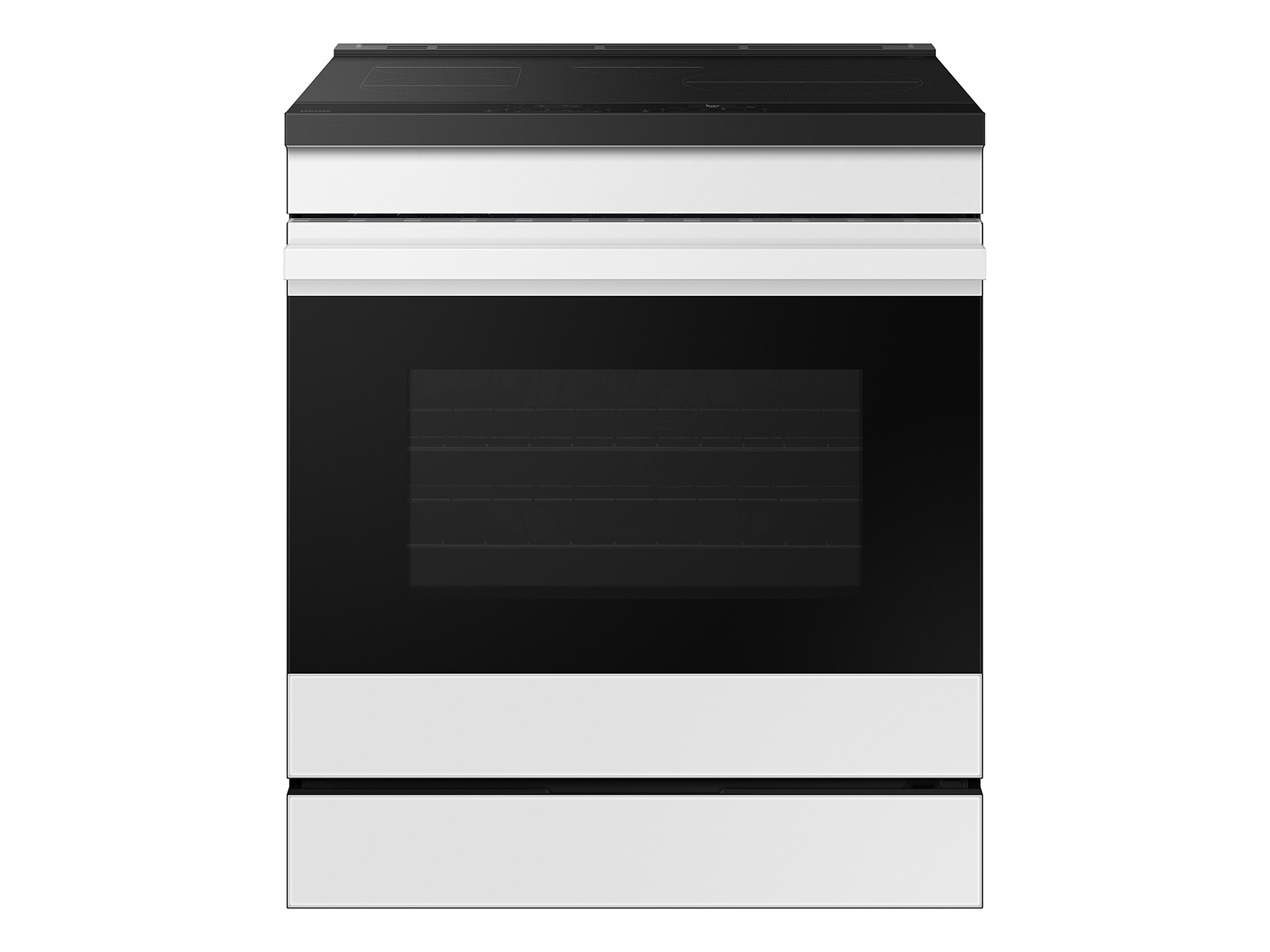 Thumbnail image of Bespoke 6.3 cu. ft. Smart Slide-In Induction Range with Anti-Scratch Glass Cooktop & Air Fry in White Glass