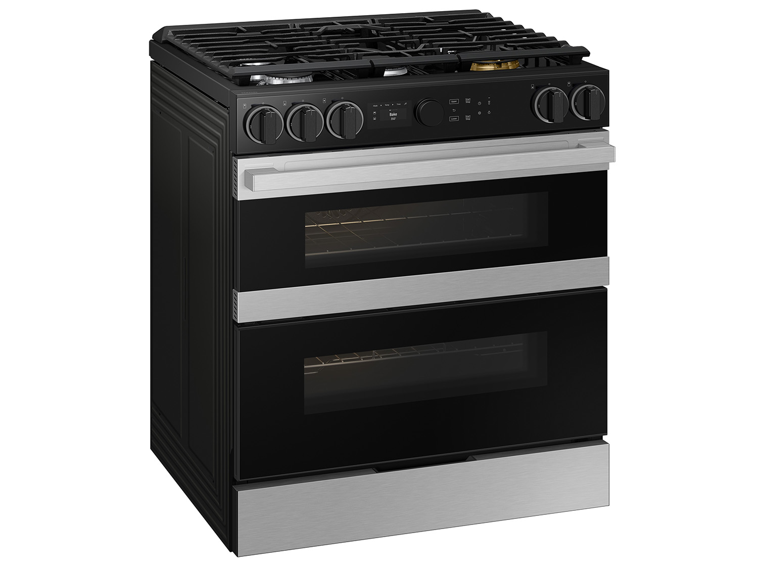 Thumbnail image of Bespoke Smart Slide-In Dual Fuel Range 6.3 cu. ft. with Flex Duo™ & Illuminated Precision Knobs in Stainless Steel