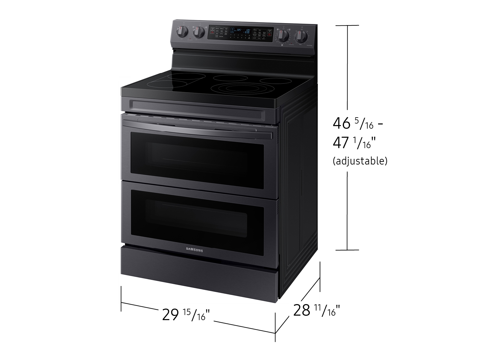 Thumbnail image of 6.3 cu. ft. Smart Freestanding Electric Range with Flex Duo&trade;, No-Preheat Air Fry &amp; Griddle in Black Stainless Steel