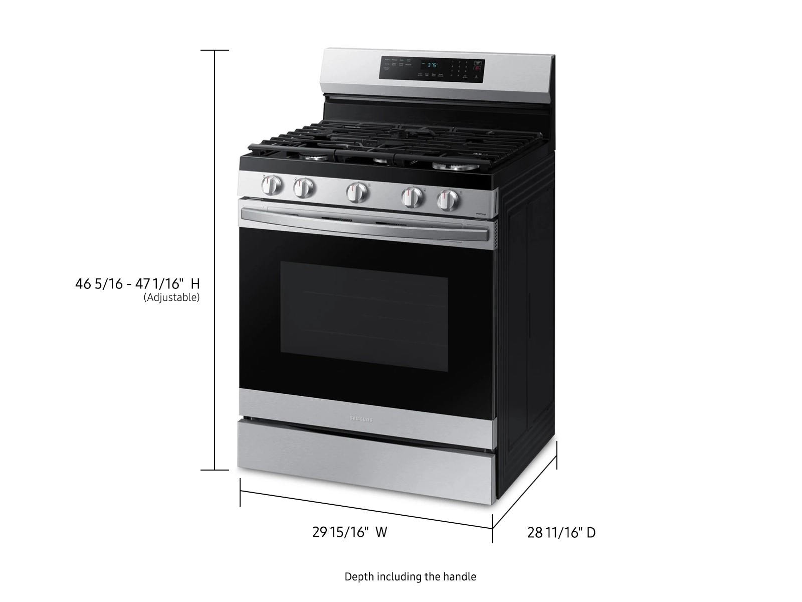 Thumbnail image of 6.0 cu. ft. Smart Freestanding Gas Range with No-Preheat Air Fry &amp; Convection in Stainless Steel