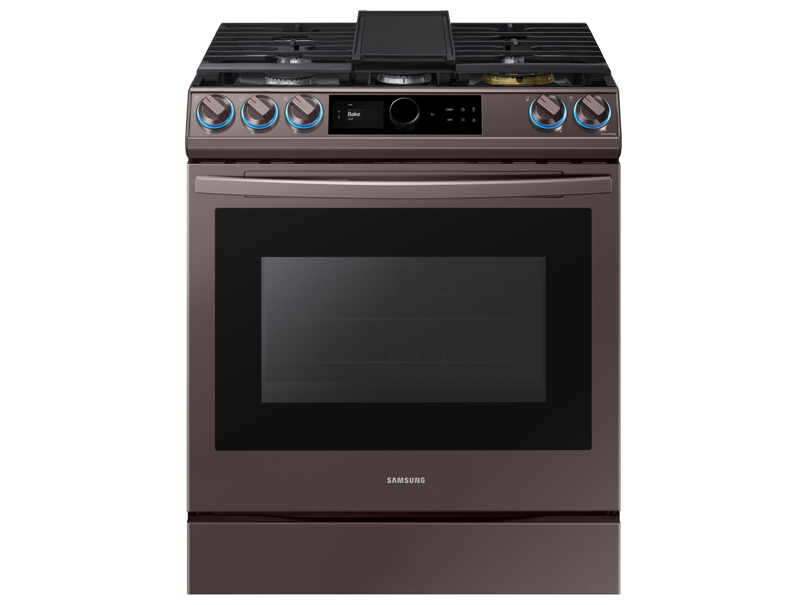 Photos - Cooker Samsung Bespoke Smart Slide-in Gas Range 6.0 cu. ft. with Smart Dial, Air 
