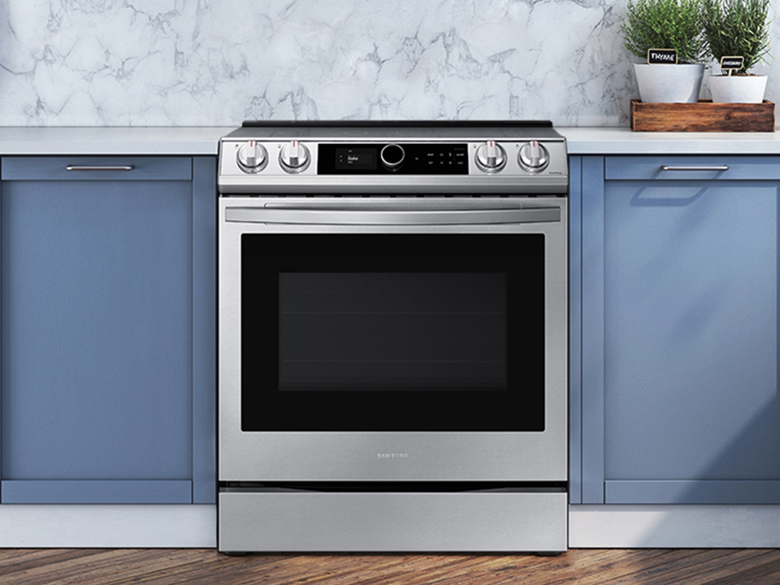 Thumbnail image of 6.3 cu ft. Smart Slide-in Electric Range with Smart Dial & Air Fry in Stainless Steel